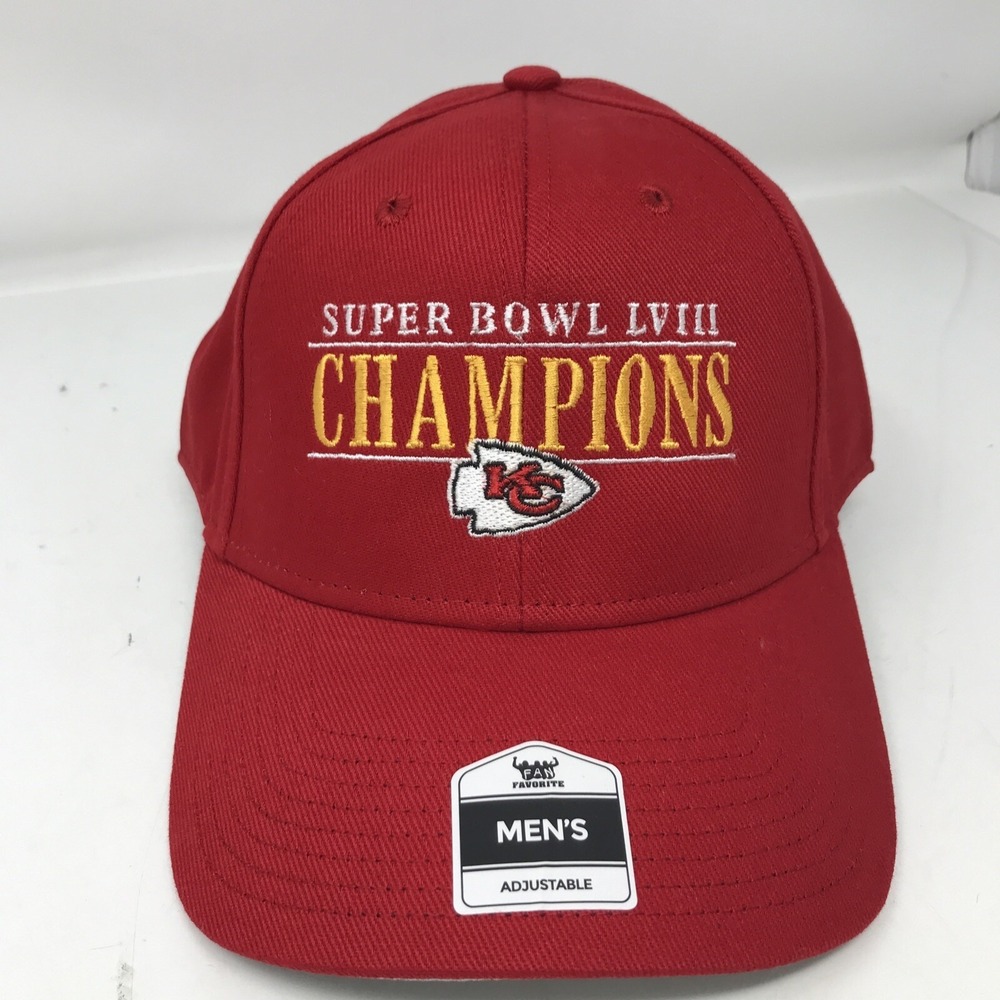 Officially Licensed NFL‎ Kansas City Super Bowl LVIII Champions Snapback Hat NWT